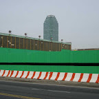 Gone Green - Fence & barrier next to Hunters Point Steel on 49th Ave. in Queens.