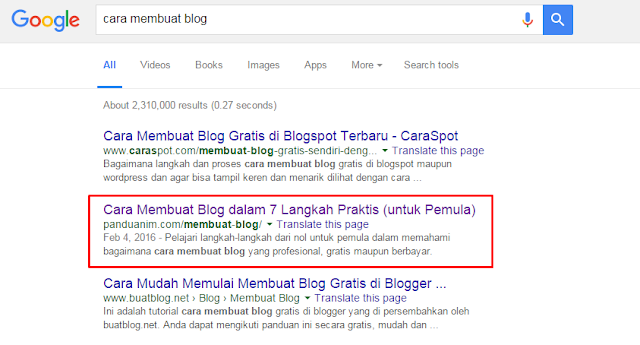 2 Cara Agar Artikel Cepat Terindex Mesin Pencari Google