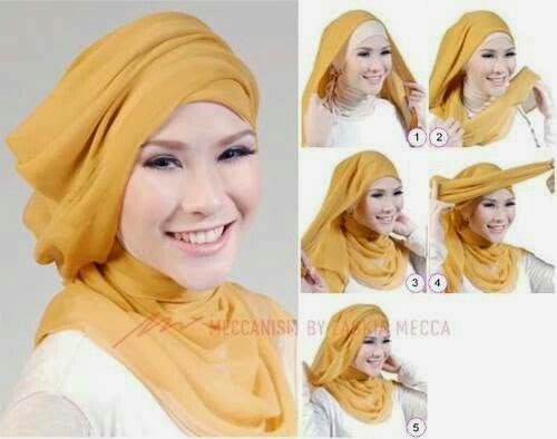 Tutorial Hijab Pesta Untuk Wajah Bulat