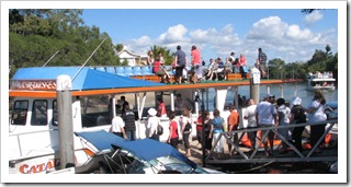 ferry boarding