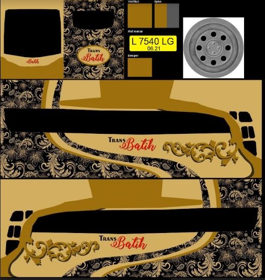 Livery Bussid Trans Batik