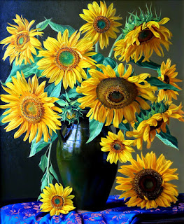 Girasoles Flores Pinturas Al Oleo