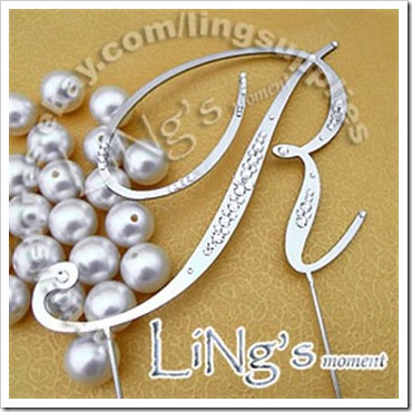 Swarovski cake toppers