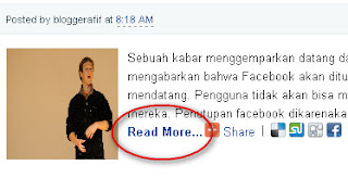 Membuat Auto Readmore Pada Blogspot