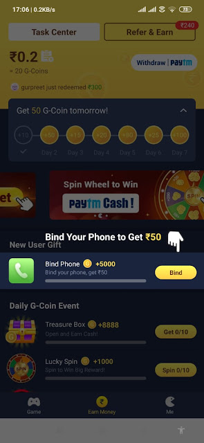 Galo app Earn Daily ₹150 by Galo Script with Unlimited Trick