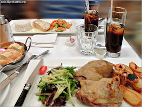 Comida en el Restaurante Bistro Sous le Fort, Ciudad de Quebec