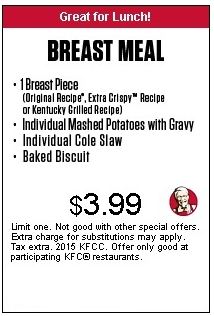 kfc coupons 2018