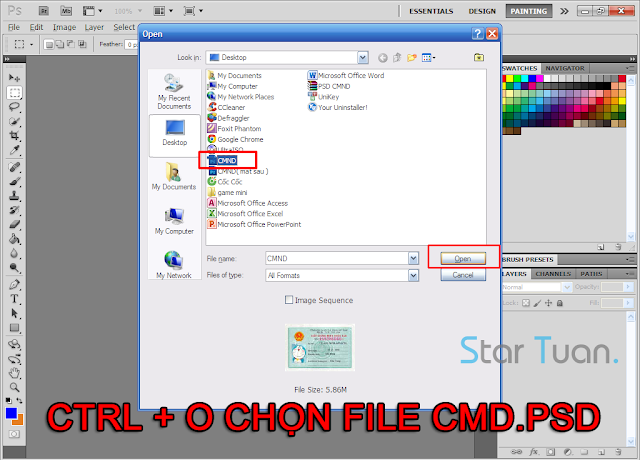 Hướng dẫn fake & Share File PSD Chứng minh nhân dân 2 mặt chuẩn