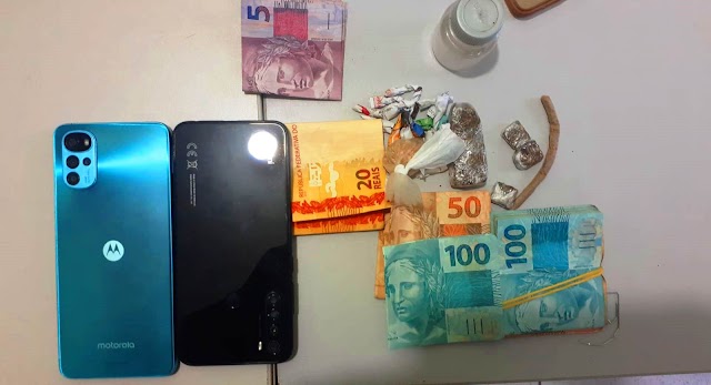 Polícia Militar apreende cerca de R$ 2 mil, drogas e prende suspeita em Parnaíba