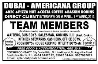 Team members for Dubai