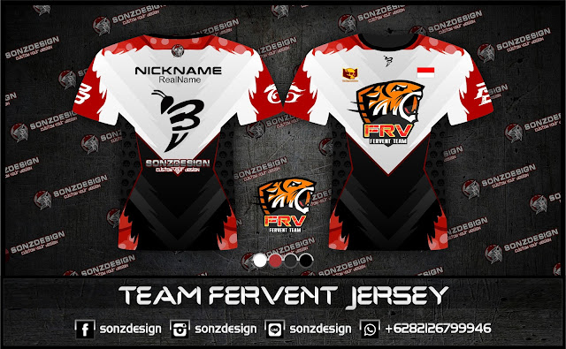 Jersey design Team Fervent