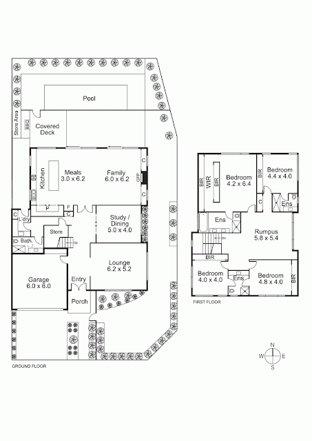 Floor plan of an amazing home in Australia
