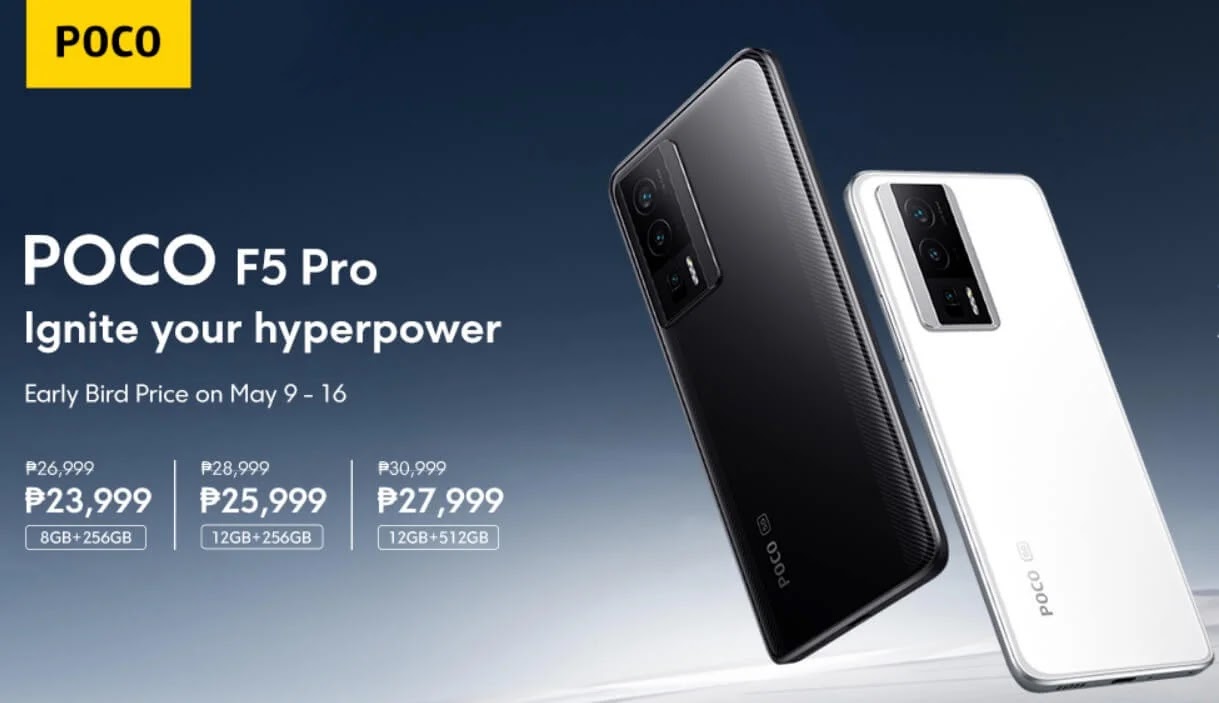 POCO F5 Pro with SD 8+ Gen 1 and WQHD+ 120Hz AMOLED Display Launches for Only Php23,999