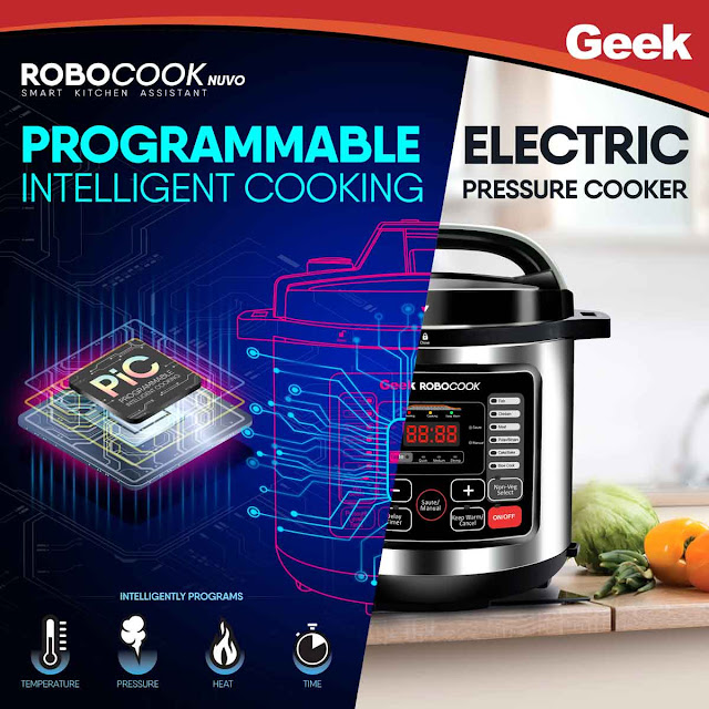 Geek Robocook automatic 6l electric pressure cooker with PiC technology