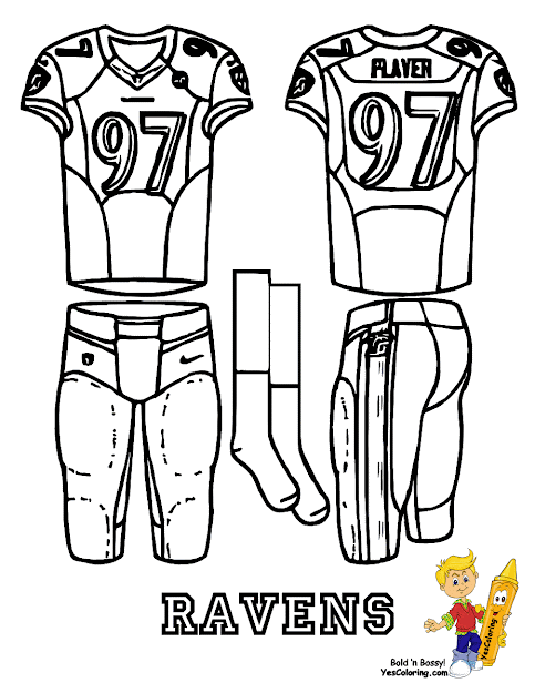 Enter For Attack Afc Nfl Uniform Printables  At Yescoloring