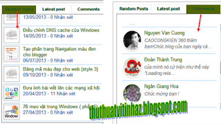 Tạo một widget tích hợp nhiều Tab cho blog