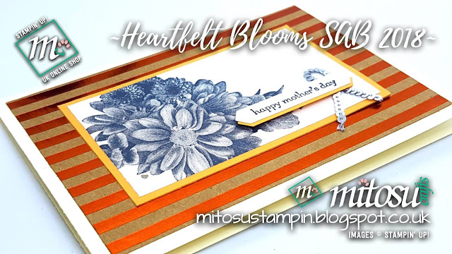 Stampin' Up! Heartfelt Blooms SU Mother's Day Card Idea order craft products from Mitosu Crafts UK Online Shop