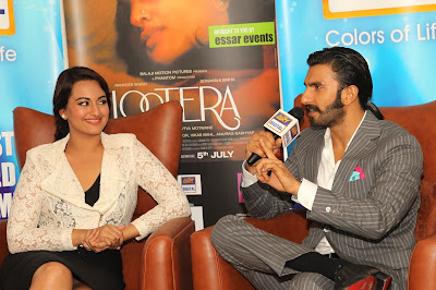 Sonakshi Sinha & Ranveer Singh promote 'Lootera' in Dubai
