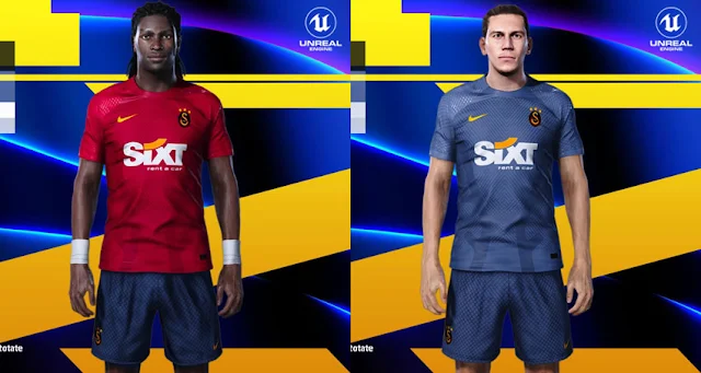 Galatasaray 22-23 Training Kit 2 version For eFootball PES 2021