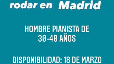 MADRID BUSCAMOS HOMBRE PIANISTA DE 30-40 AÑOS