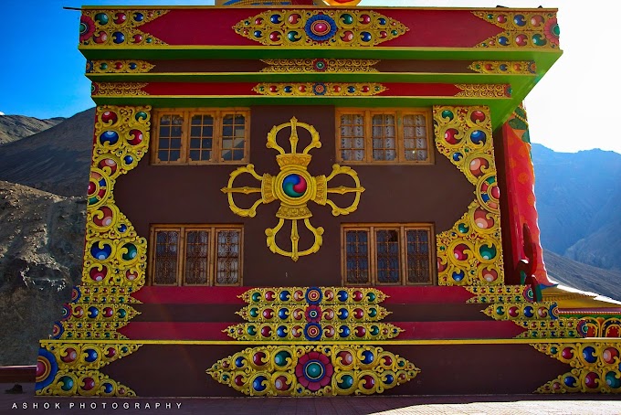 Ladakh Diaries - The Ornate building on which the huge statue of Maitreya Buddha stands| Diskit Monastery, Ladakh, India 