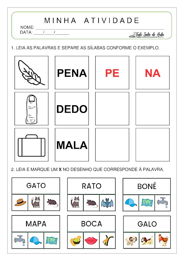 atividades de leitura educação infantil