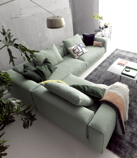 Sage green couch set