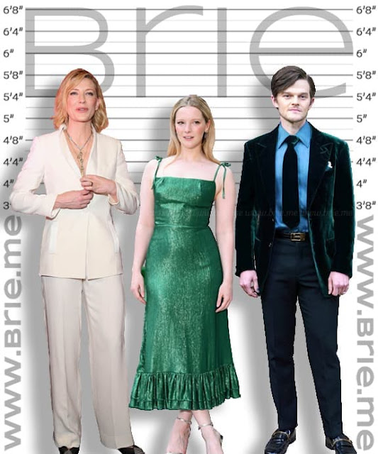 Morfydd Clark height comparison with Cate Blanchett and Robert Aramayo