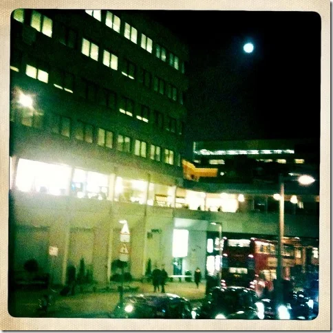 Full Moon Over London Bridge Rail Station