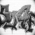 Classic  Graffiti Alphabet Brushes "SJ4F" Black Color