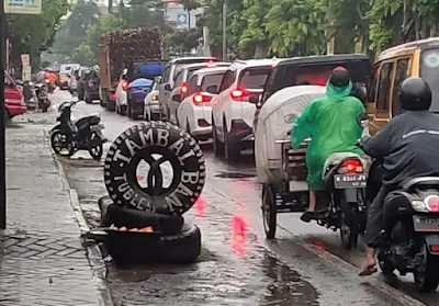 selimut polusi akibat kemacetan di Kepanjen