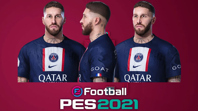 Faces Sergio Ramos V4 For eFootball PES 2021