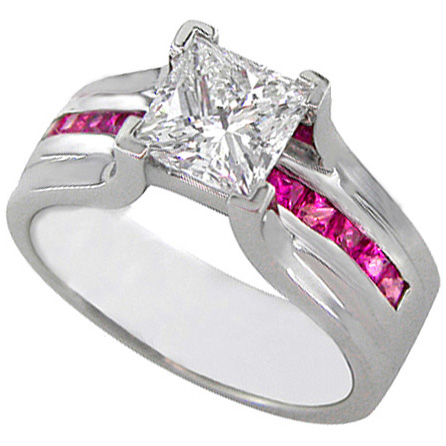 Plastic Wedding Rings | Princess Cut Diamond Wedding Rings