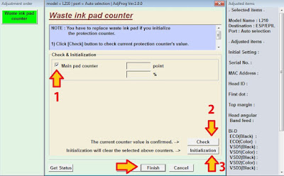 Cara Reset Tinta Epson L210 Menggunakan Resseter