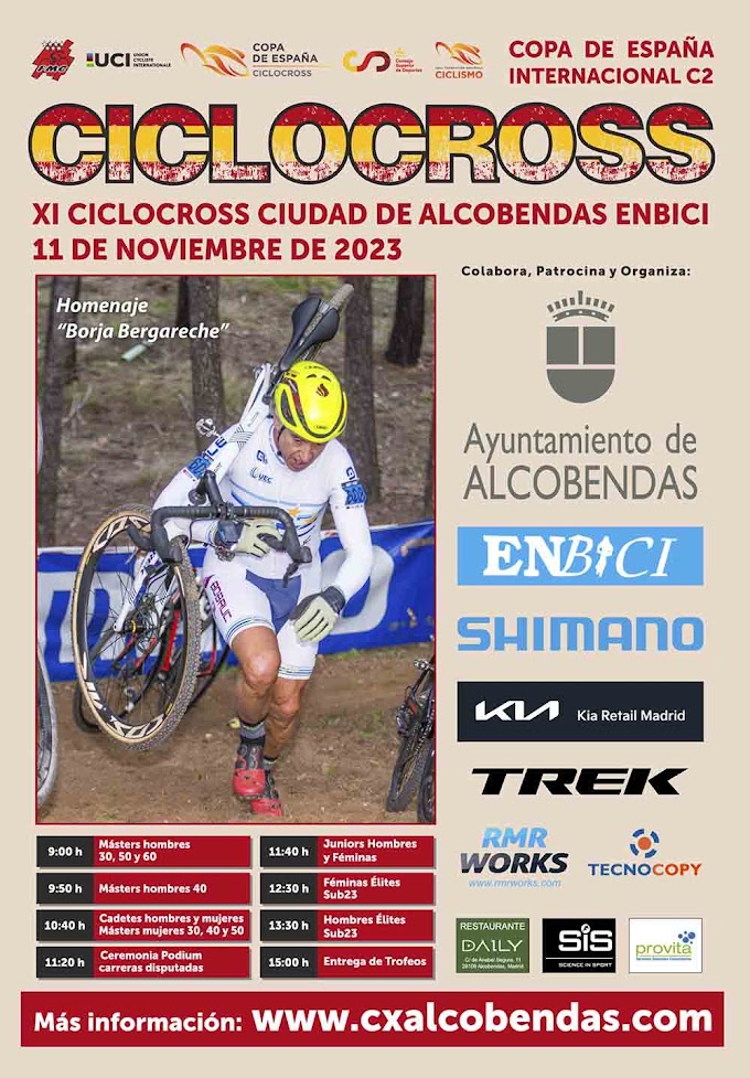 Alcobendas acoge la sexta prueba de la Copa de España de Ciclocross el 11 de noviembre