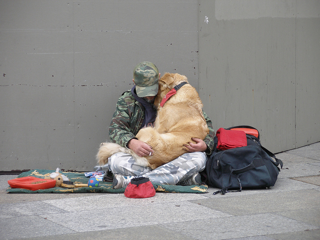15 fotos encantadoras mostram o amor dos moradores de rua por seus cachorros