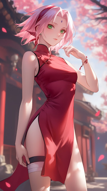 Sakura mặc sườn xám tham quan nhà cổ tuyệt đẹp 9