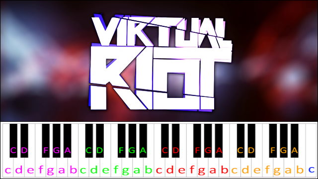 Lunar by Virtual Riot Piano / Keyboard Easy Letter Notes for Beginners