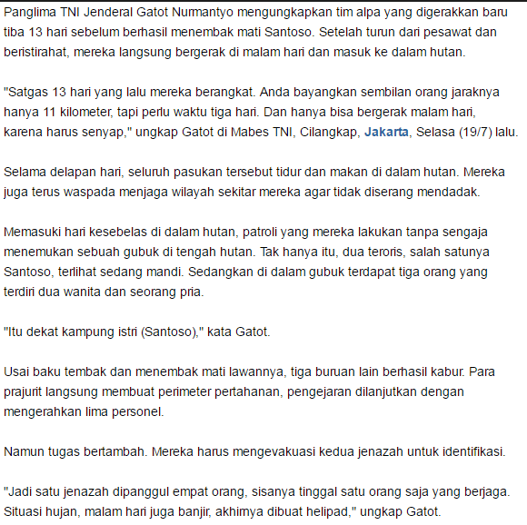 Sungguh Kolaborasi yang luar biasa, Drone Di Udara Untuk Memantau Posisi Target dan Tim Raider Melakukan Serangan Mendadak :D dan akhirnya santoso pun meregang nyawa - Commando