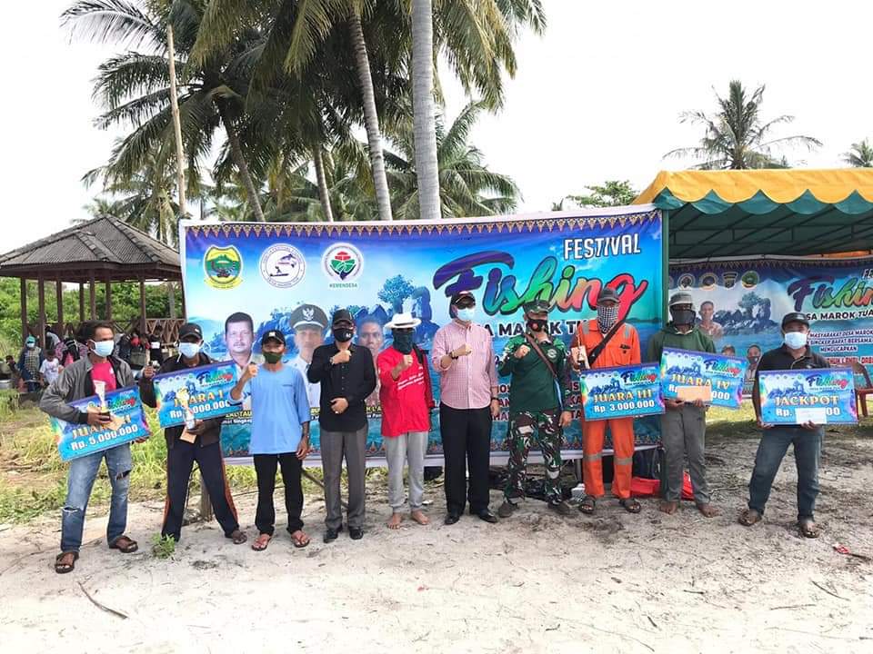 Pjs Bupati Lingga Menutu Festival Fishing di Pulau Serak Marok Tua