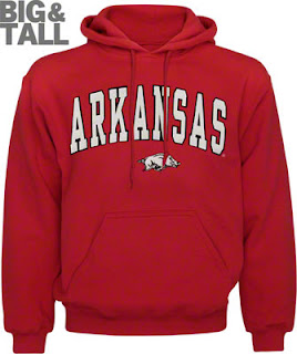 Big and Tall Arkansas Razorbacks Sweatshirt Hoodie