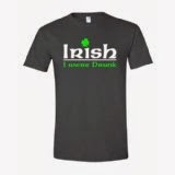 St Patrick Day Quotes Men's IRISH I Wish I Were Drunk St. Patricks Day Bar T-Shirt 