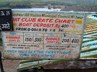 Price at boat club of Venna Lake of Mahabaleshwar in India