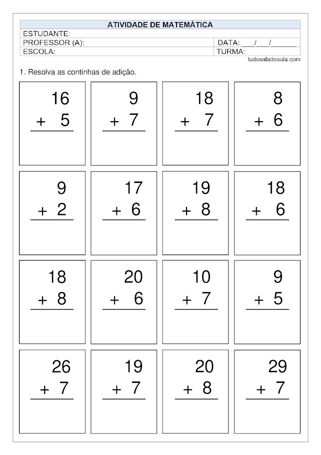 Adicção 1 ano - Recursos de ensino