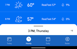 تطبيق AccuWeather يُقدّم شعارًا جديدًا وشريط سفلي والمزيد