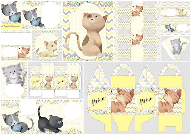 Cute Kitties Free Printable Kit.