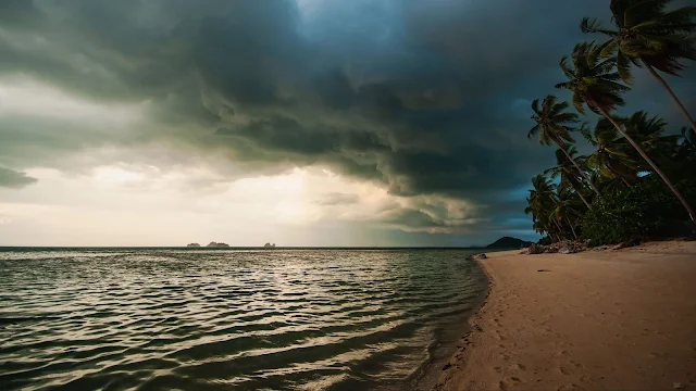 Linda Paisagem Praia para Plano de Fundo