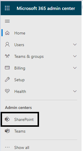 SharePoint admin