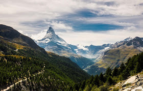 The iconic mountain holiday destination of Zermatt, Switzerland