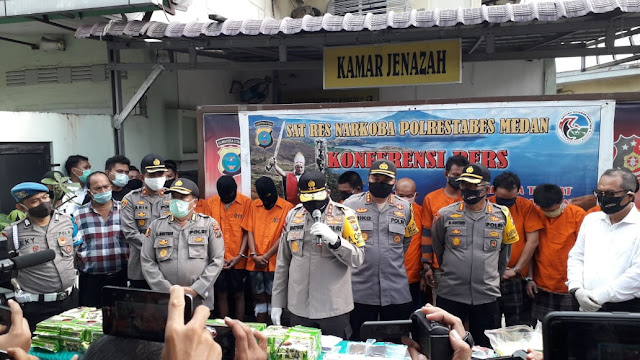 Polrestabes Medan Gagalkan Peredaran 55 Kg Shabu, 2 Pelaku Tewas di Tembak